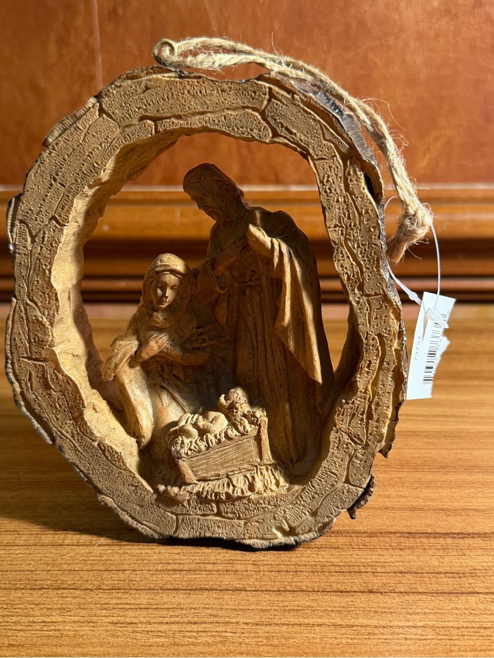 Nativity Roman Holy Family Baby Jesus Mary Joseph Resin Figurine 5.5x4.5 Inch